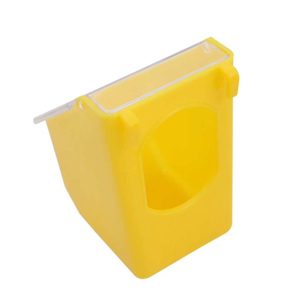 1 Pc Bird Feeder Bird Cage Hanging Feeding Box With Lid Pigeon Parrot Quail Feeding Water Hanging Box Accessories Pet Supplies
