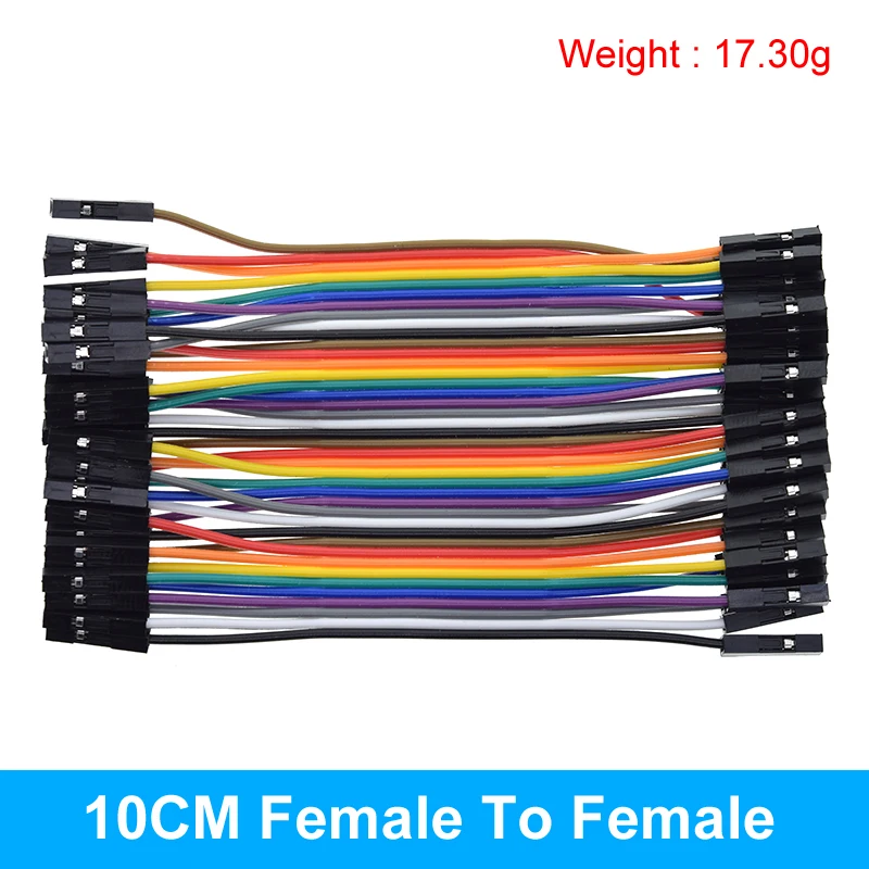 Versatile 40-Pin Assorted Length Jumper Wire Set