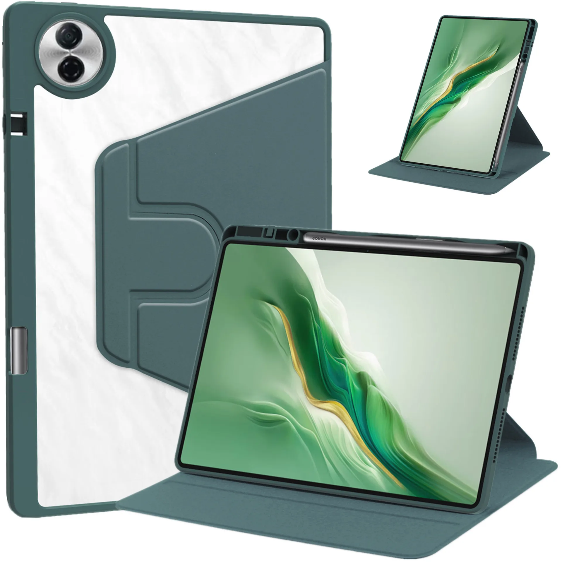 360° Rotating Tablet Stand Case with Pencil Holder