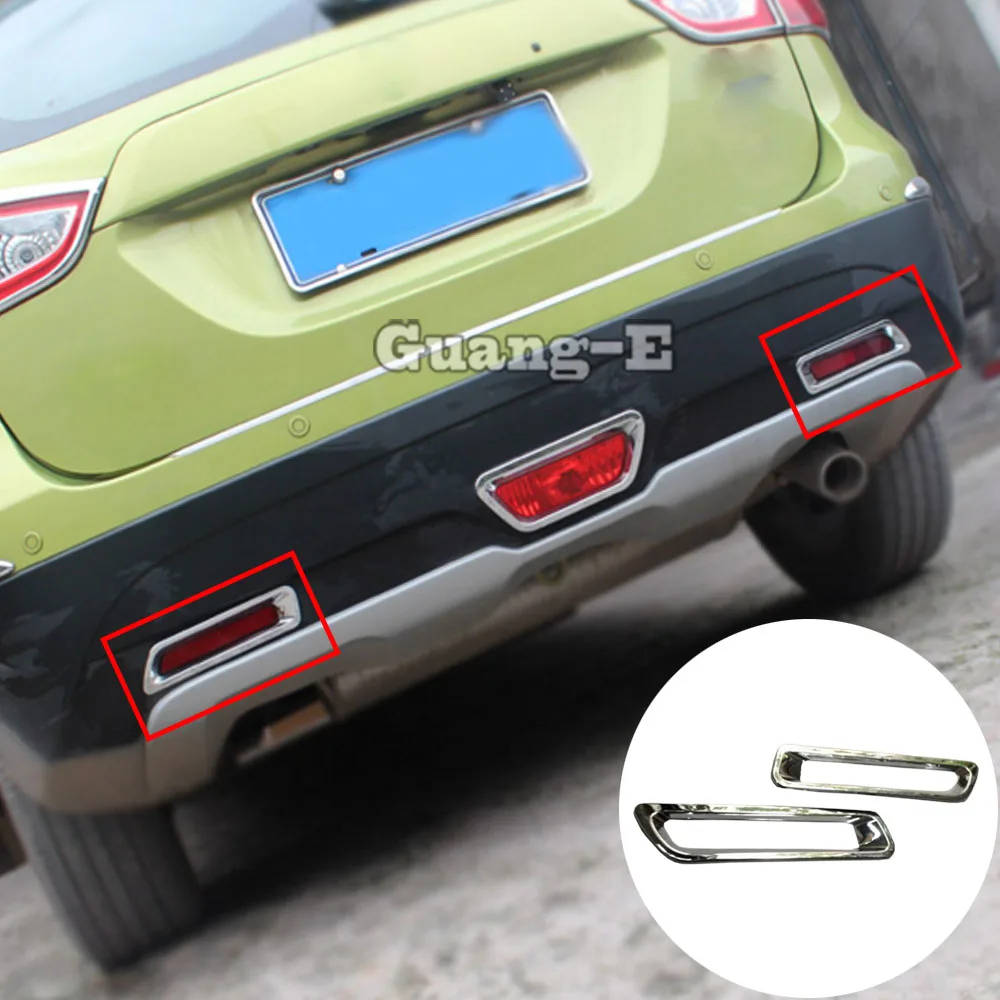 Car ABS Chrome Cover Trim Rear Back Tail Rear Fog Light Lamp Frame