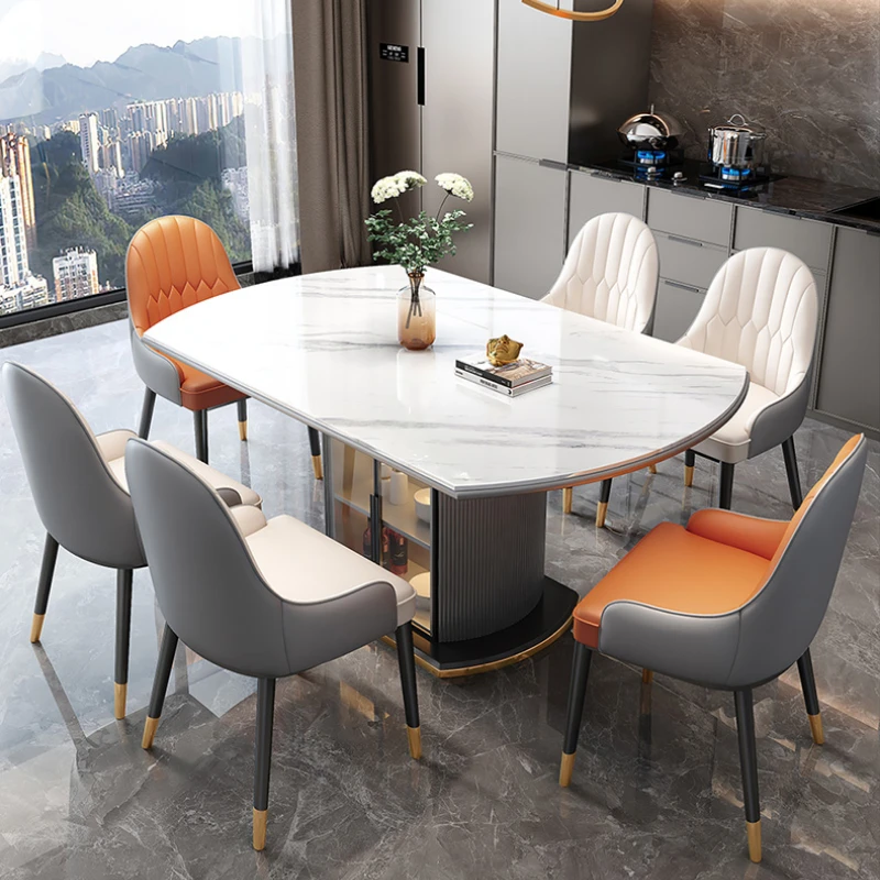 

Foldable Coffee Dining Tables Kitchen Modern Living Room Dining Tables Luxury Conference Mesa De Comedor Home Furniture YY50DT
