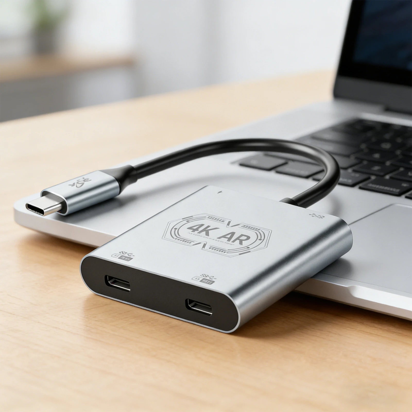USB C-AR 안경 및 충전 어댑터 플러그 앤 플레이 USB C-듀얼 AR 안경 어댑터 고속 소형 휴대폰 노트북용