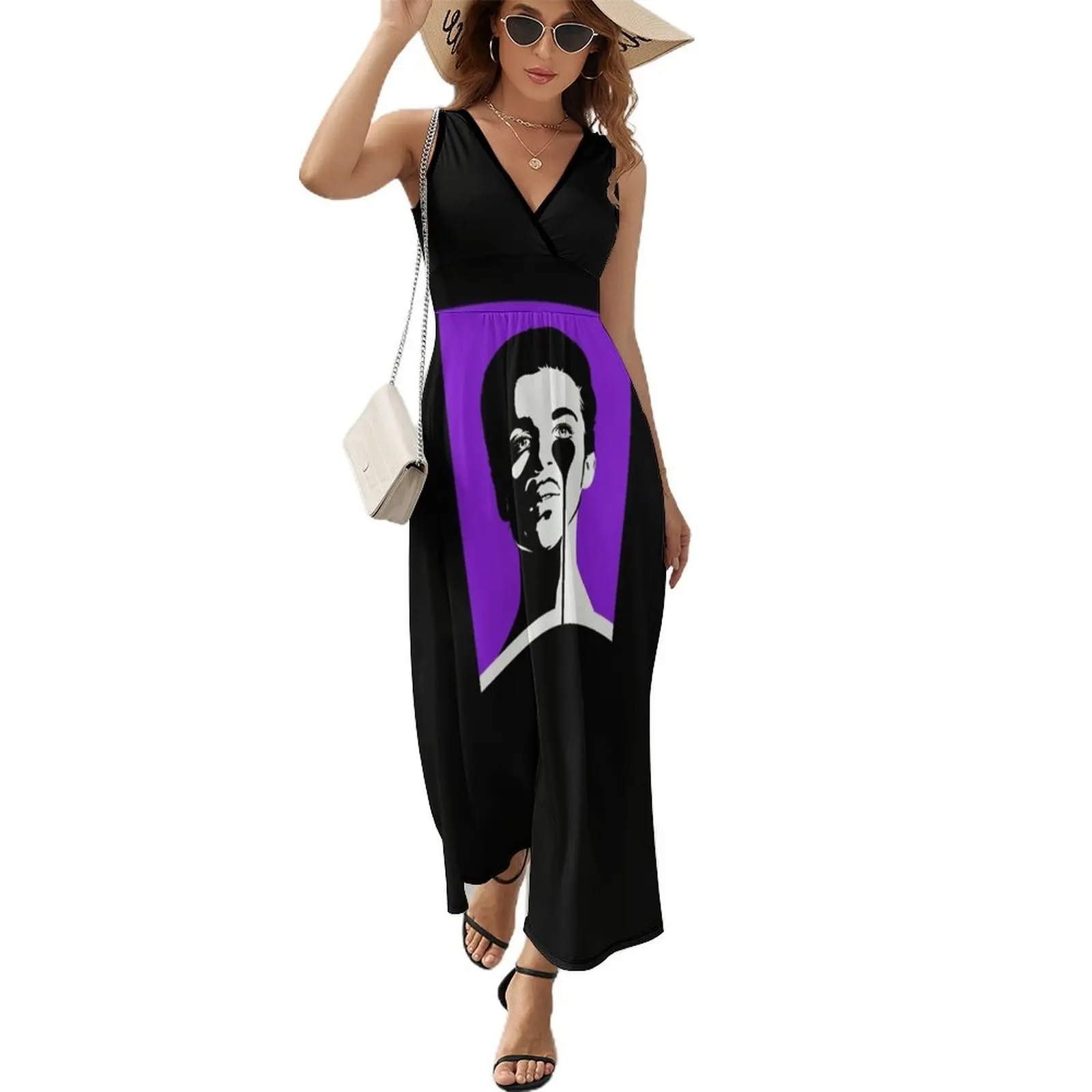 

Abstract Purpel Rain Prince Sleeveless Dress Cocktail of dresses Dresses gala