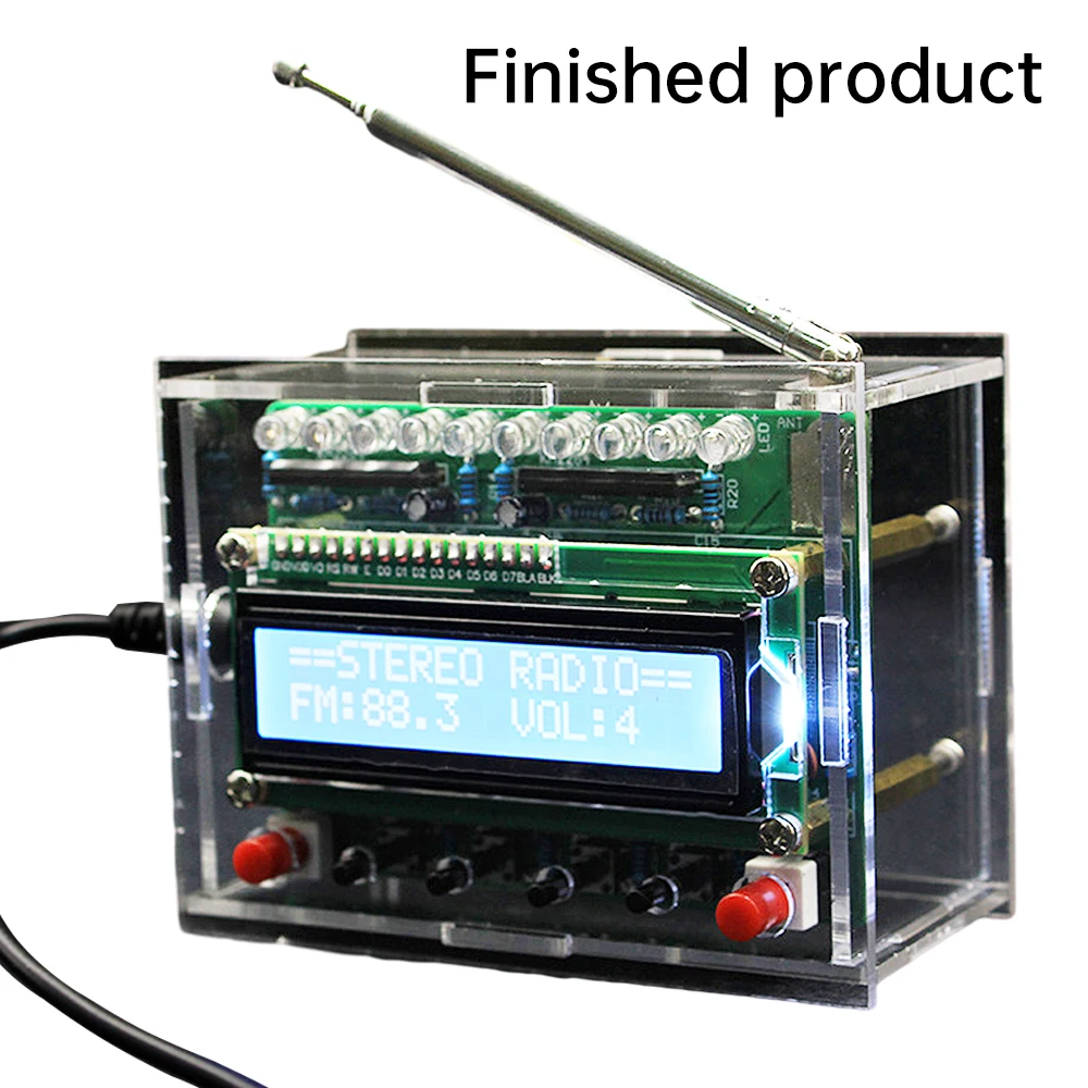 DC 5V 87-108MHz modulo Radio FM K Radio digale progetto di saldatura fai da te modulo Radio FM K fai da te Display a LED apprendimento di saldatura 502 DC 5V 87-108MHz modulo Radio FM K Radio digale progetto di saldatura fai da te modulo Radio FM K fai da te Display a LED apprendimento di saldatura 502