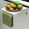 Foldable Cabinet Door Organizer Countertop Extender No Drill Shelf Adjustable Space Saving Countertop Organizer for Kitchen 5