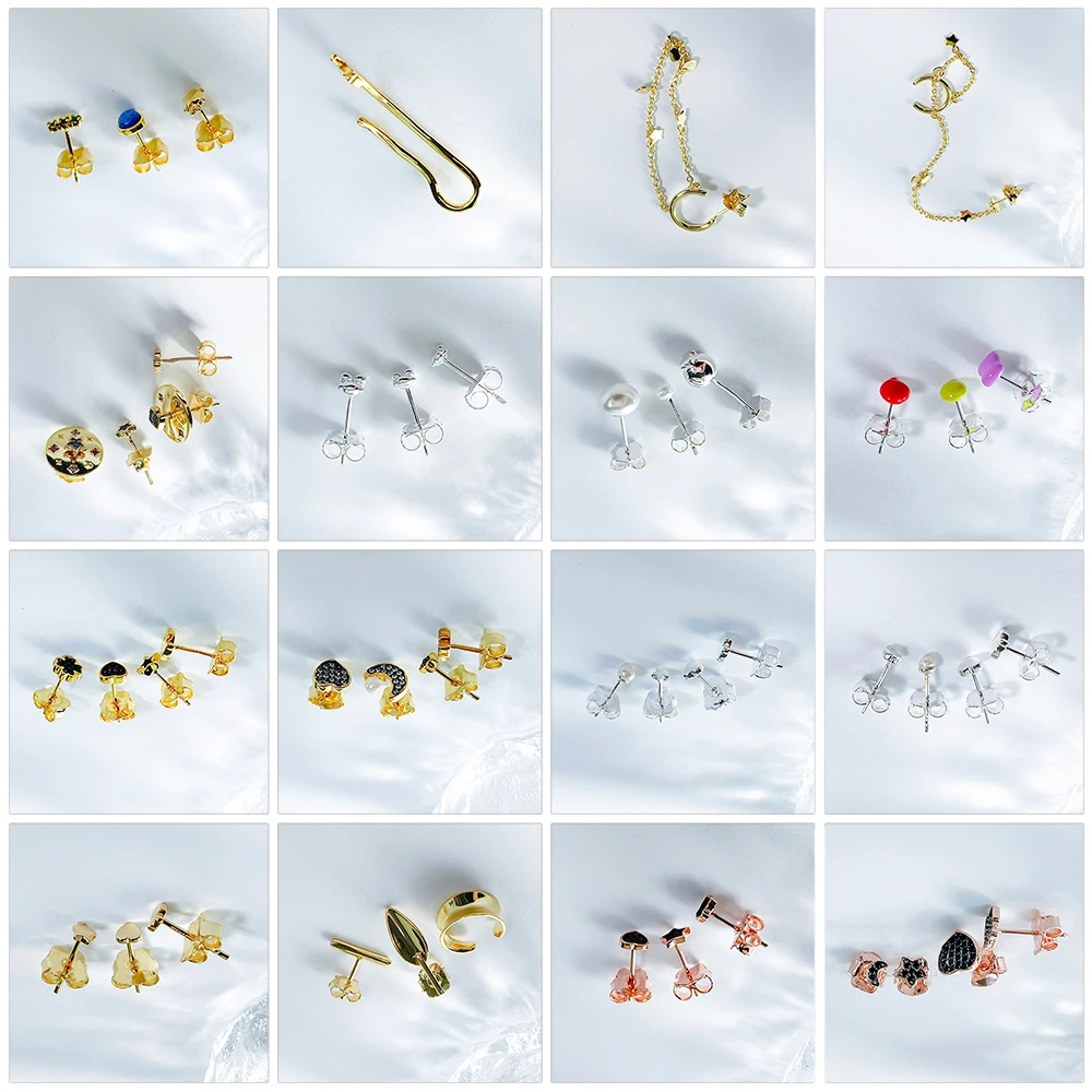 Colgant De Rina Con Parte Trasera Plana Para Pulseras, Collar