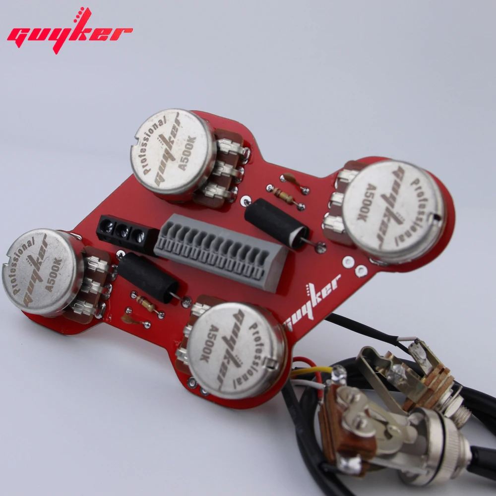 GUYKER A500K Potentiometer Circuit Board Connection Switch Jack PREAMP
