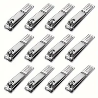 12Pcs Stainless Steel Nail Clipper Set for Women and Men - Fingernail and Toenail Cutter 1