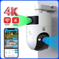 JOOAN 4K IP PTZ caméra extérieure étanche à double objectif 5g suivi automatique de la caméra de sécurité, caméra de surveillance vidéo sans fil 1