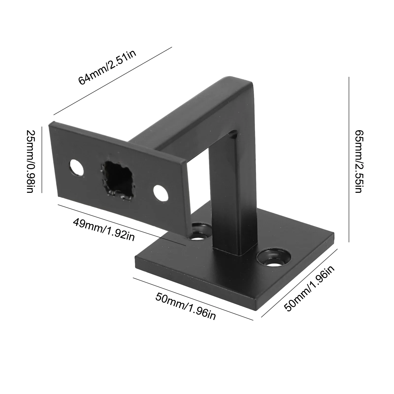 

And Reliable Stainless Steel Handrail Brackets For For Stairs Matte Black Finish Suitable For Various Applications