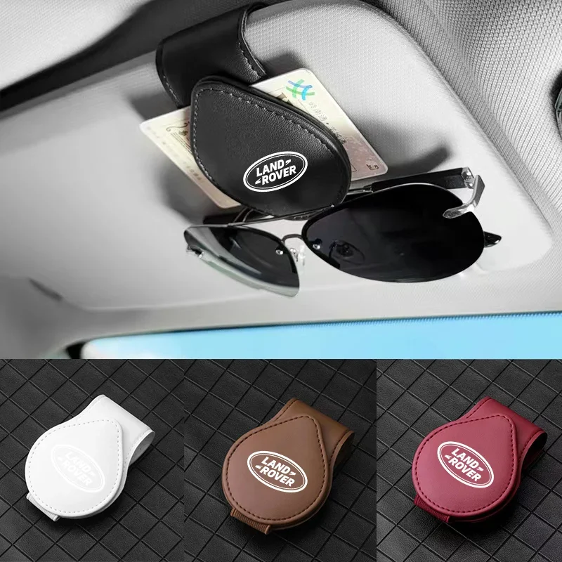 

Car Sun Visor Sunglasses Holder Glasses Clip For Land Rover Discovery Sport Aurora Velar ID card ID card Bank Card Clip