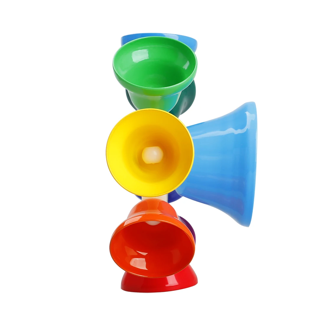 Orff 8-Note Bells Handbell Colorful Spinning Hand bells Children's Handbells Enlightenment Gifts Safety Durable Percussion Toys