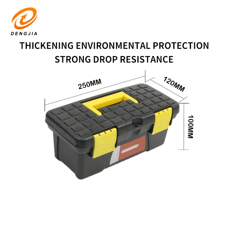 Storage Box Reinforced Pressure Resistant 10 Inch Home Art Auto Repair Tools Parts Plastic Hardware Toolbox