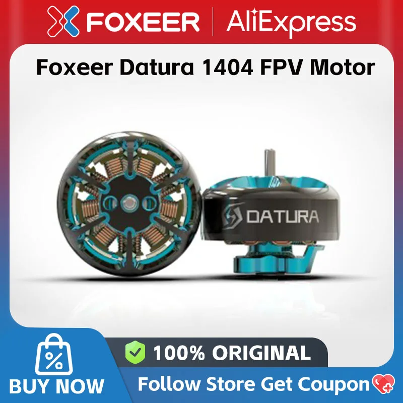 Foxeer Datura 1404 3850KV/4533KV 2-4S Brushless Motor 2.5inch Cinewhoop for FPV Freestyle Racing Drone