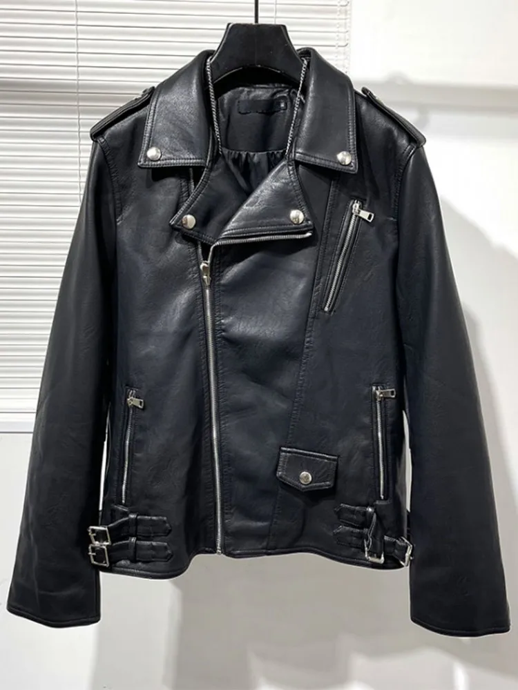 Punk & Gothic Regular Leather Jacket mens_jacket 79.99 Free