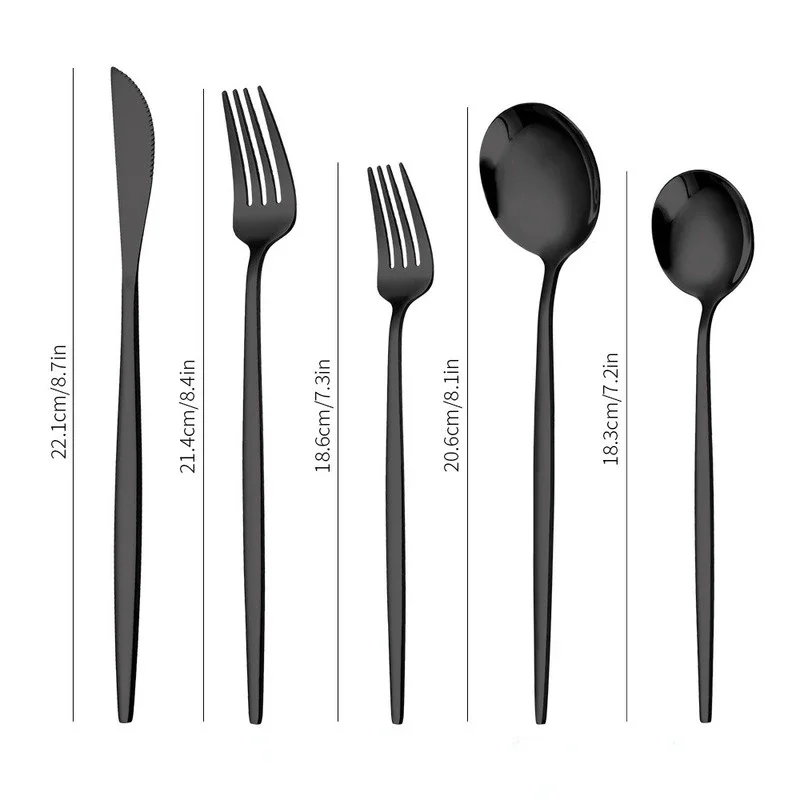 

New 401 Stainless Steel Set of 20 Western Steak Cutlery Dinnerware Set Cutlery Set