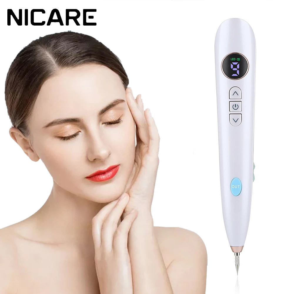 Плазменная ручка NICARE с 9 уровнями инструмент для удаления веснушек искусственных