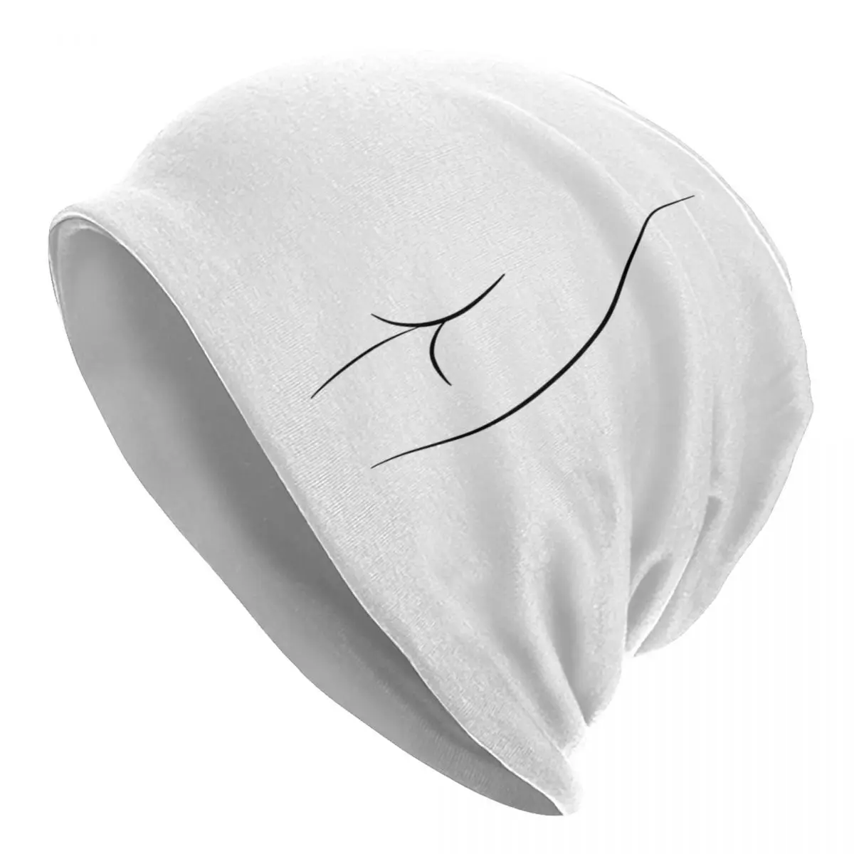 

Naked Butt Line Drawing Warm Knitted Cap Fashion Bonnet Hat Autumn Winter Outdoor Beanies Hats for Unisex Adult