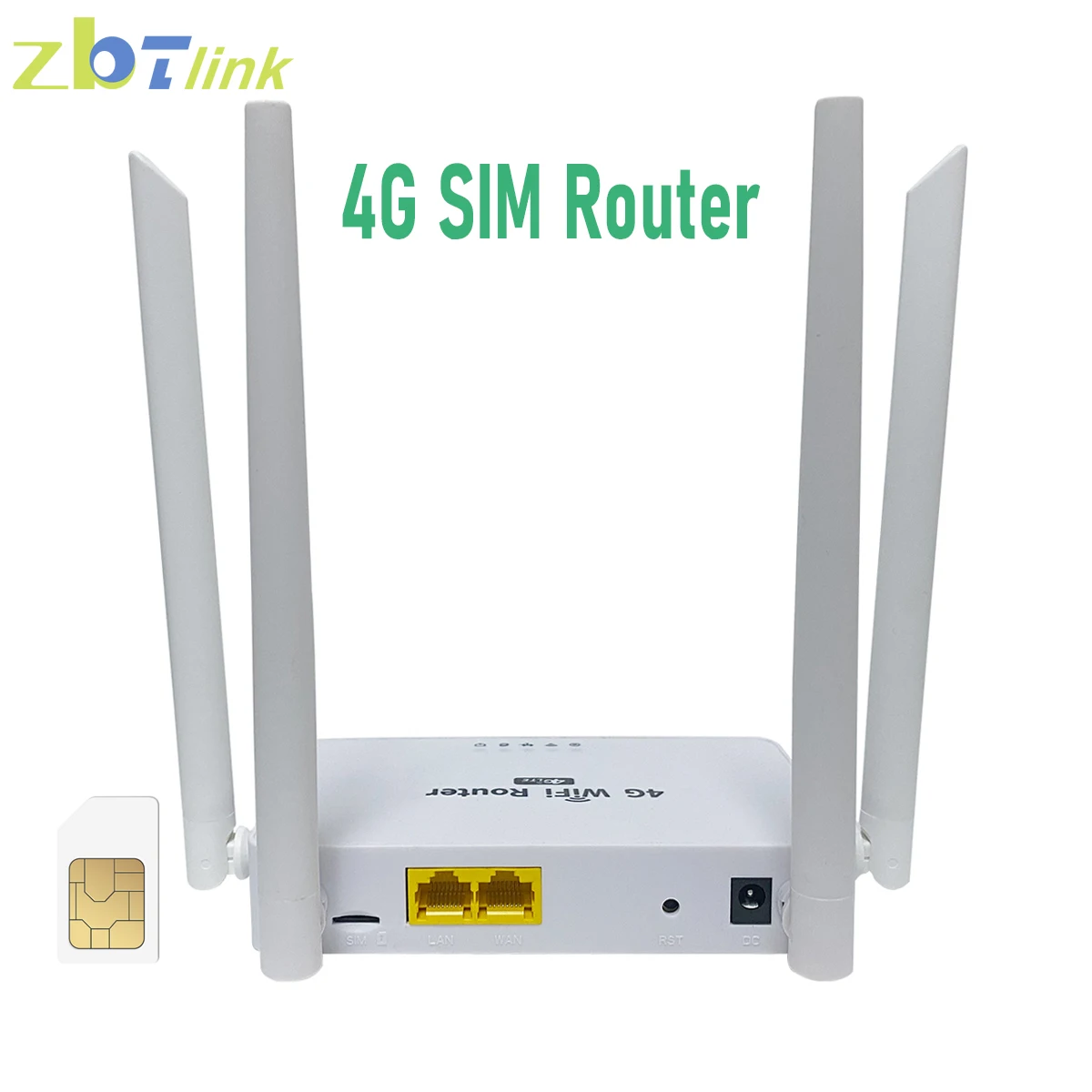 Sim Router 300mbps Wifi Ponto de Acesso Through-wall para Casa Lan Wan Módulo Cat4 Antena 4ghz 32 Usuário Zbtlink-we2002 4g - Imagem 6
