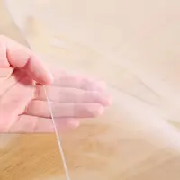 Soft Glass Tablecloth Transparency PVC table cloth Waterproof Oilproof Kitchen Dining table cover for rectangular table 1