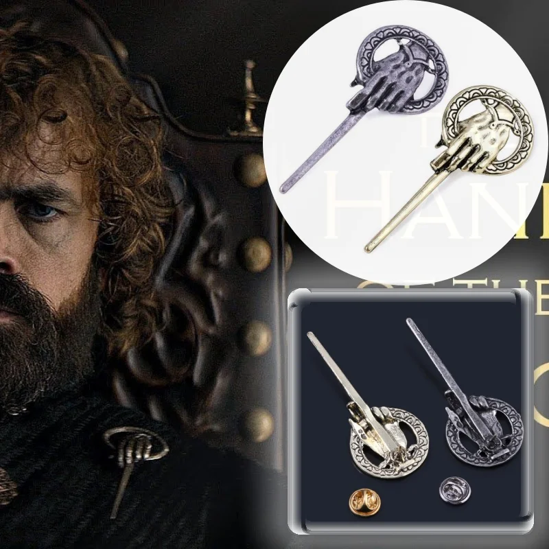 The Hand of Power Badge Brooches Movie Cosplay Prop Hand Of The