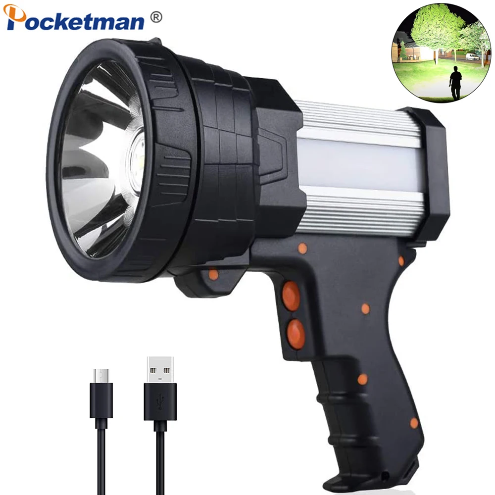 USBRechargeablePocketmanFlashlightTacticalFlashlightWorkLight