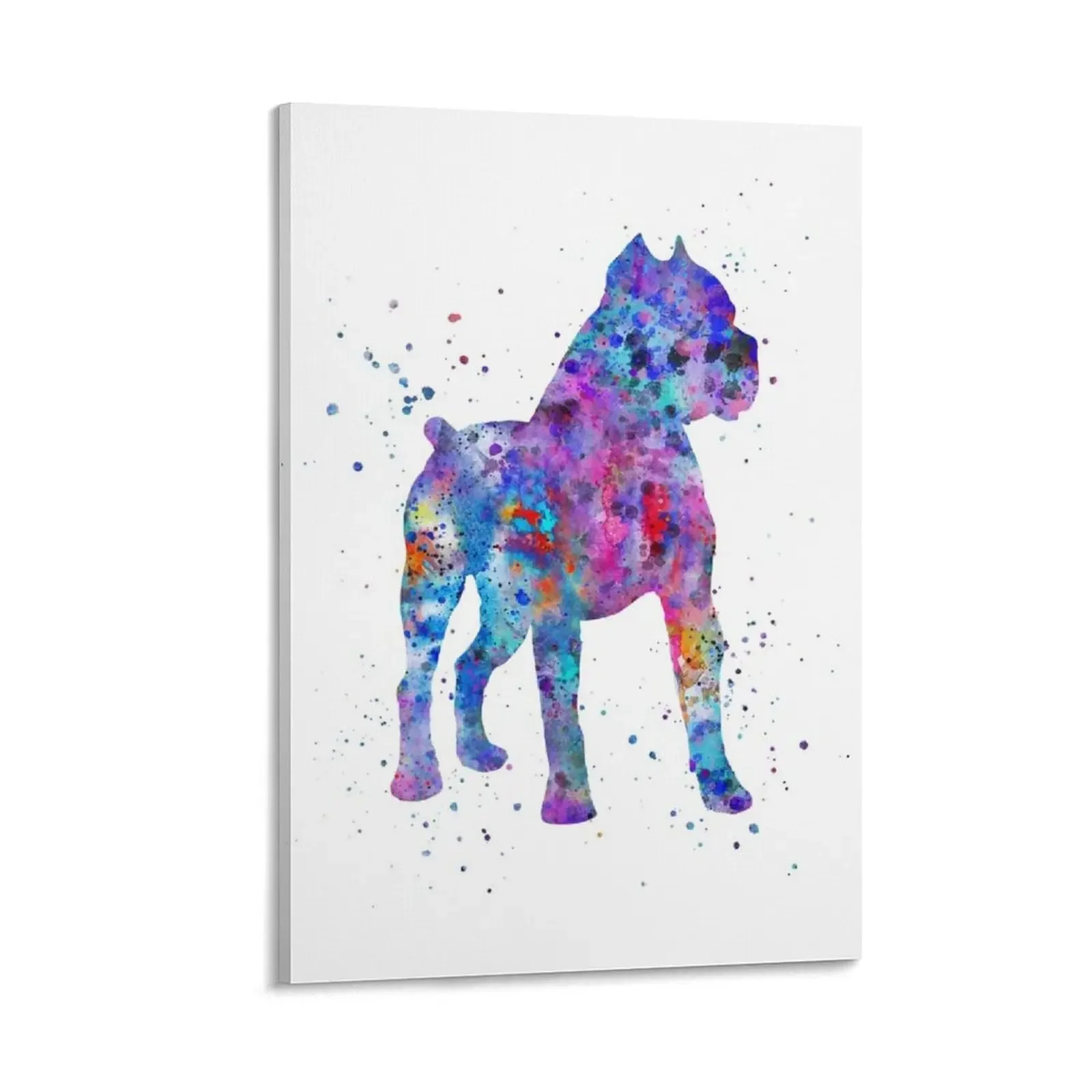 Cane Corso, Cane Corso Cane, Acquerello Cane Corso Tela Pittura Decorazione Ufficio Poster Immagine Decorativa