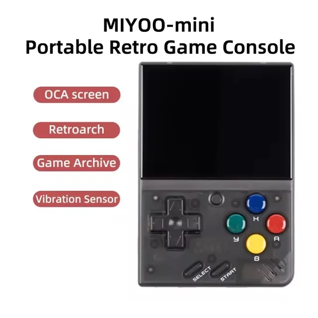 thumbnail image 1 of Consola de juegos portátil retro MIYOO MINI V4, pantalla IPS de 2,8 pulgadas, consola de videojuegos, sistema Linux, emulador de juegos clásicos, 1 of 5