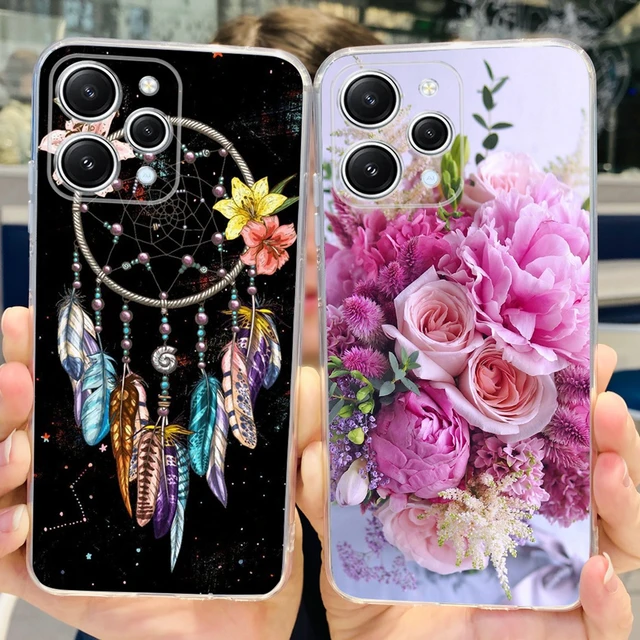 Funda trasera de silicona suave para Xiaomi Redmi 12, carcasa de teléfono  con bonito Corazón, 2023 pulgadas, 6,79 - AliExpress