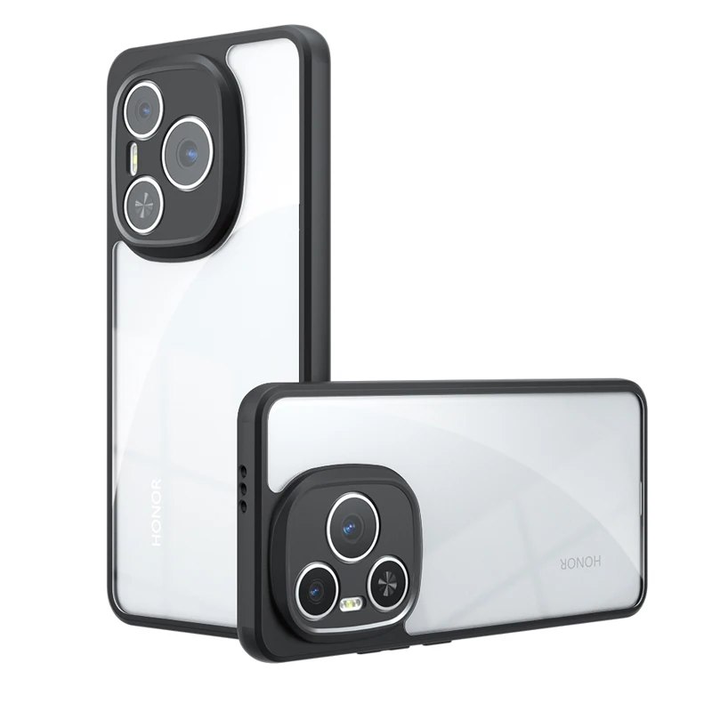 Enhanced Shockproof Frosted Matte Protective Case with Anti-Fingerprint Transparent Cover