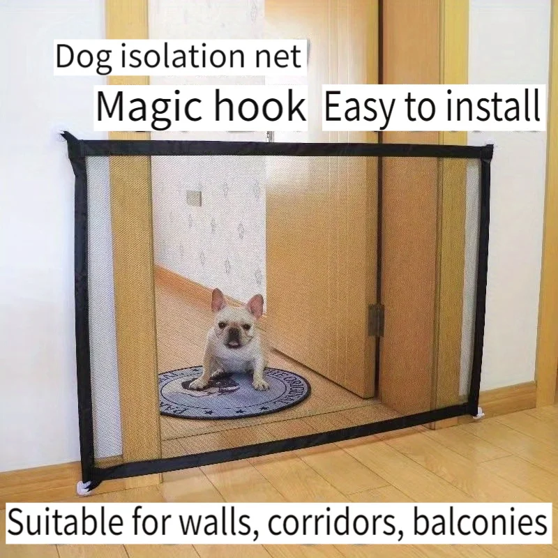 Pet dog enclosure Portable folding divider net 1pc 180x72cm home punch-free barrier safety net