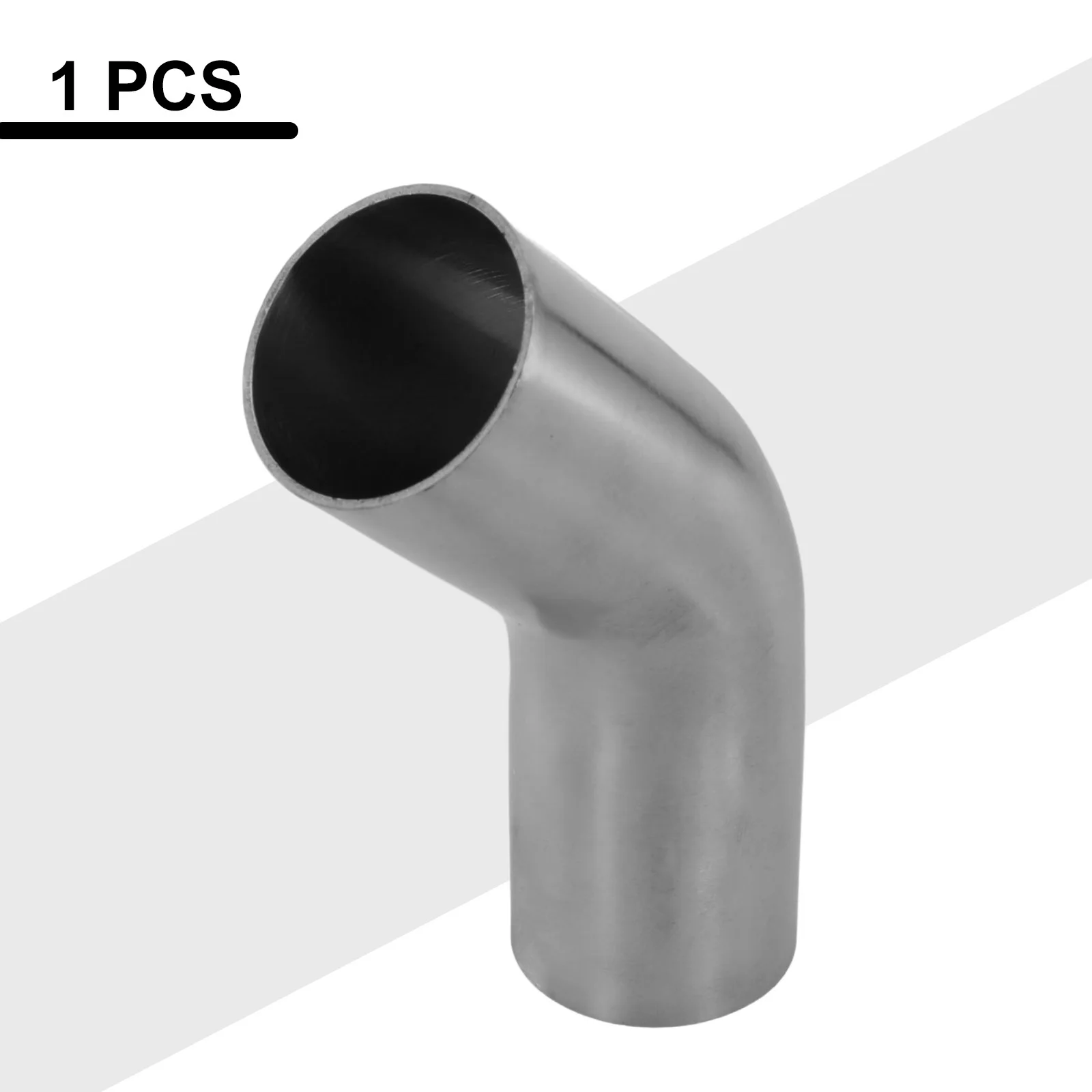 Versatile Stainless Steel Elbow 45° Degree Bend Exhaust Pipe Polished 19-51mm Silver Tool Accessories