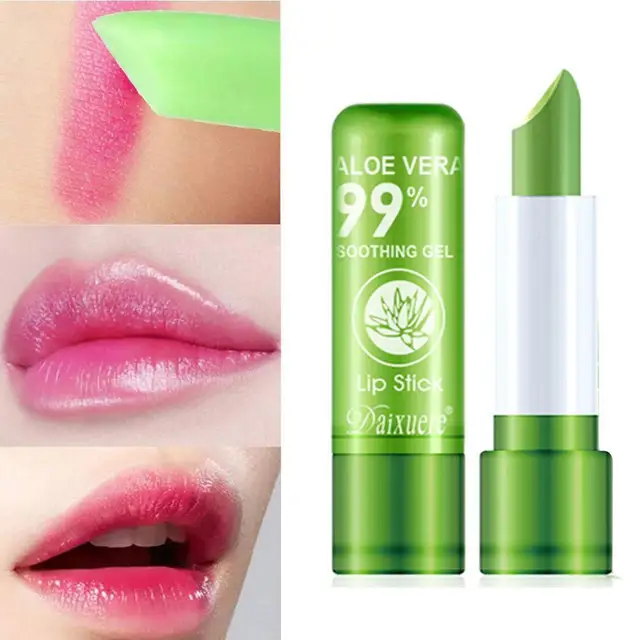 Natural Aloe Vera Lipstick Color Mood Changing 1