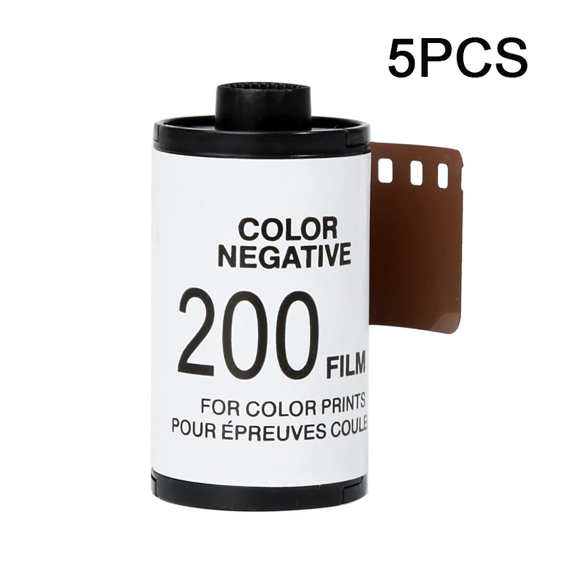 5 Pages 135 35mm 36EXP Roll Pan Bulk Film DX Code Negative ISO 100 50 250 400 500 Automatic Label Sticker Detection Auto-Detected (ISO 50