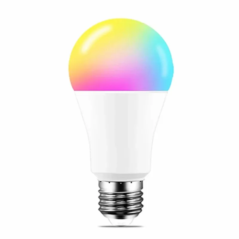 Tuya Bluetooth RGB LED Bulb APP Control 2700-6500K Stepless Dimmable Smart Life 9W RGB + CW + WW Color Change Lamp AC85-265V E27 E26 smart led light bulbs