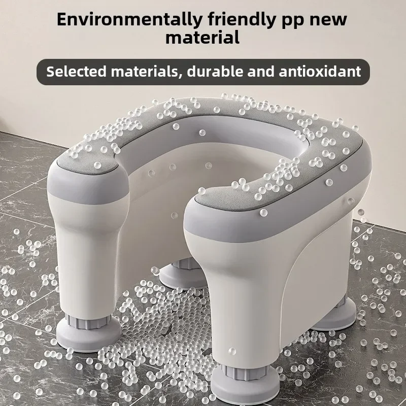 Hot Squatting Potty Poop Stool Easy To Clean Widen Panel Toilet Chairs Healthy Gifts for Seniors Portable Toilet Seat for Home 2
