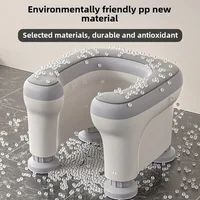 Hot Squatting Potty Poop Stool Easy To Clean Widen Panel Toilet Chairs Healthy Gifts for Seniors Portable Toilet Seat for Home 2