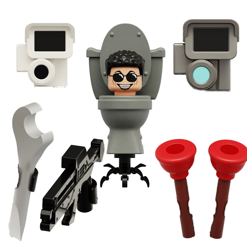 K2141 K2142 K2143 Anime Comics Toilet Mini Assemblato Building Blocks Abs Plastic Action Figures Giocattoli Educativi Per Bambini