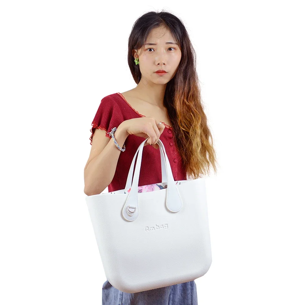 Ambag Obag O Style Diy Mini Bag With Zip-up Canvas Inner Colorful Short  51cm Pu Leather Handles Women Eva Purse Handbag - Tote Bags - AliExpress