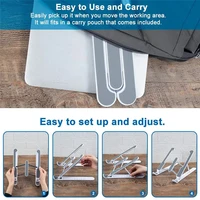 Support pliable pour ordinateur Portable, réglable, Base de Support, Design ergonomique, accessoires pour Macbook Air Pro 4