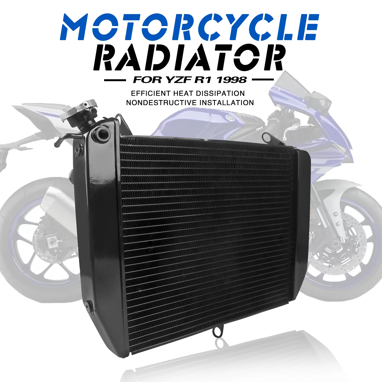 For Yamaha YZF-R1 YZF R1 YZFR1 1998 1999 Motorcycle Engine Radiator ...