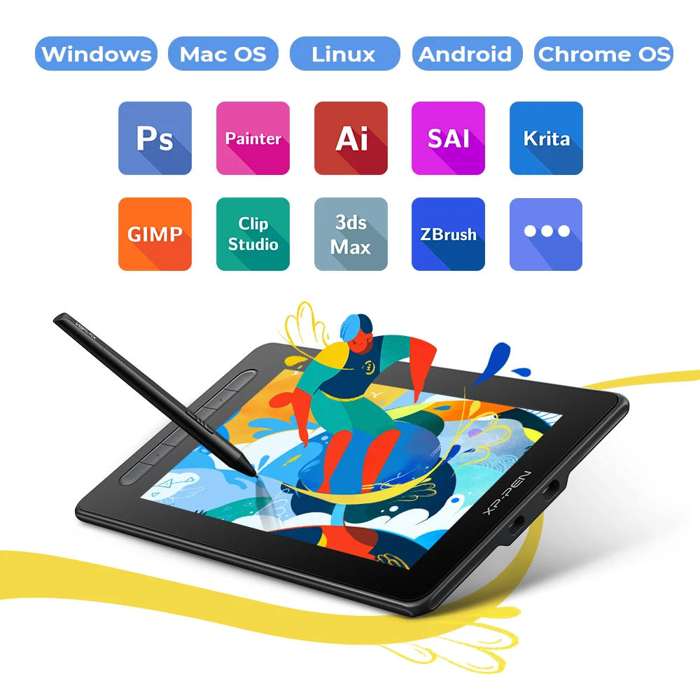 液ダブ Xppen Artist 10 Pen Display 2nd Gen Artist 10 (2nd Generation) drawing screen monitor 10 inch