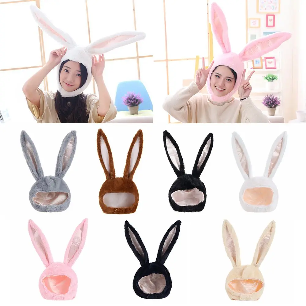 Funny Costume Decorations Plush Bunny Ears Hat Holiday Party Favors Hat Rabbit Photography Props