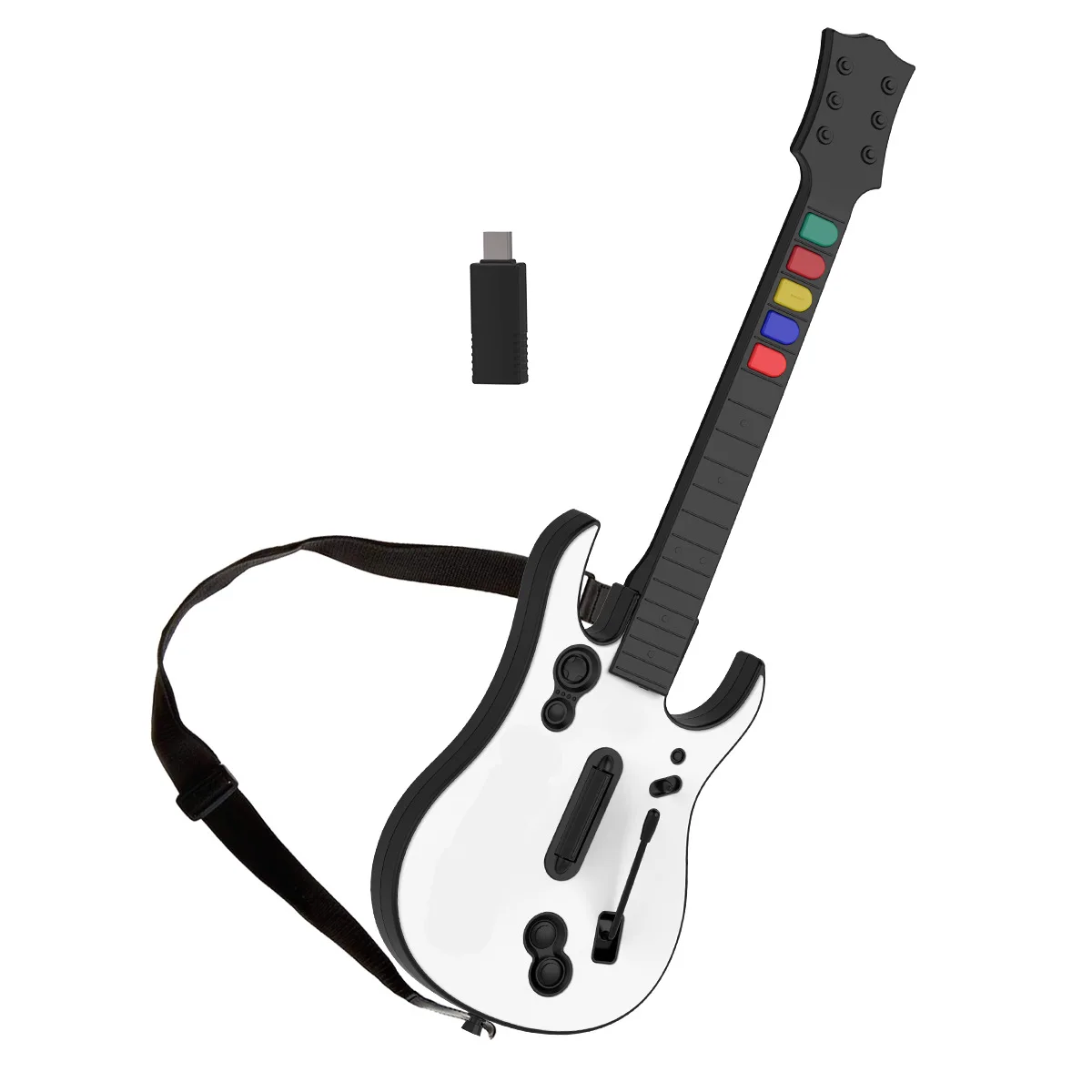 Guitar Hero Game Controller Di Gioco Wireless Guitar Hero Rock Band 2.4G Remote Guitar Handle Console Gamepad 5Key Per Pc Ps3 Pc