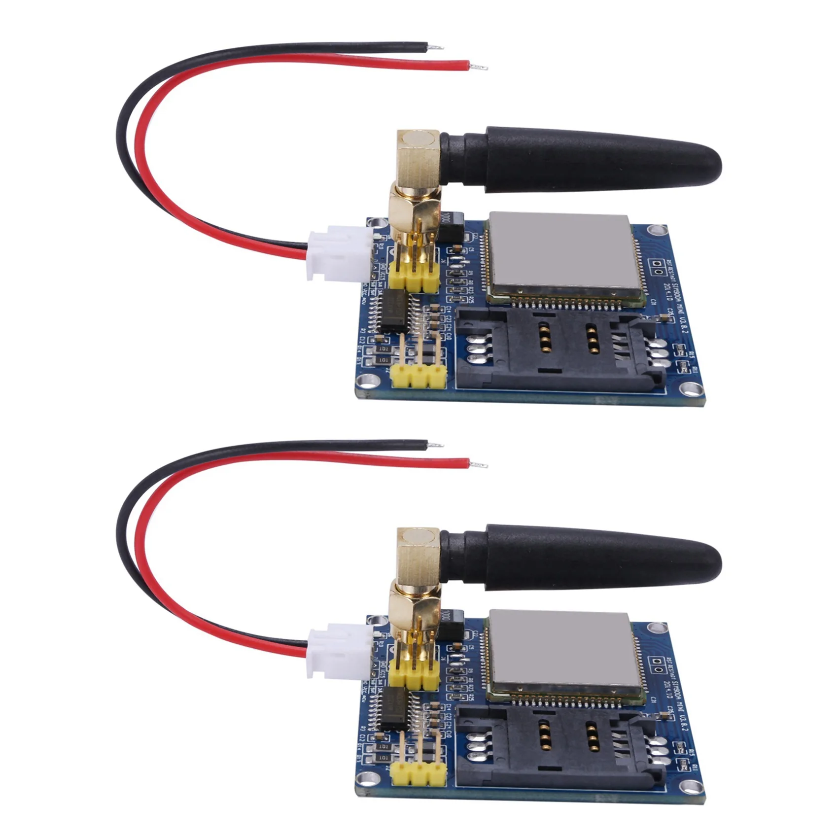 

Модуль беспроводной передачи данных Sim900A Sim900 Mini V4.0, плата Gsm Gprs с антенной, 2 шт.