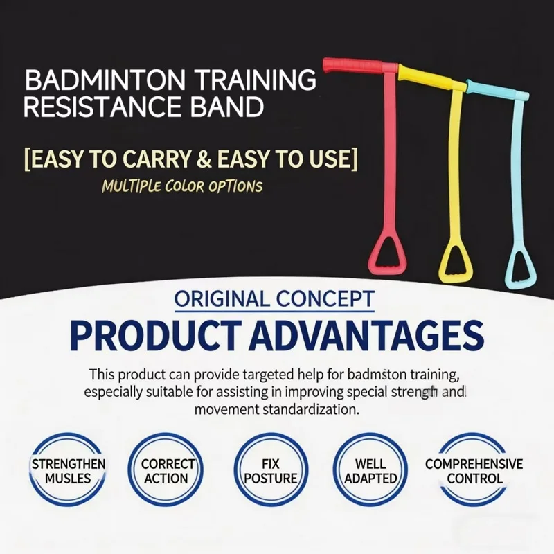 Resistance Band for Special Badminton, Fitness, Stretching & Strength Training Band - 5