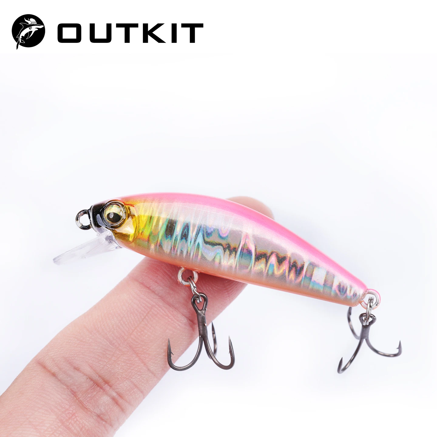 OUTKIT Mini Laser Hard Minnow Sinking Bait 6g10g Wobbler Jerkbait Kurbel Angelköder Haken Bass Pesca Fresh Saltwater Tackle