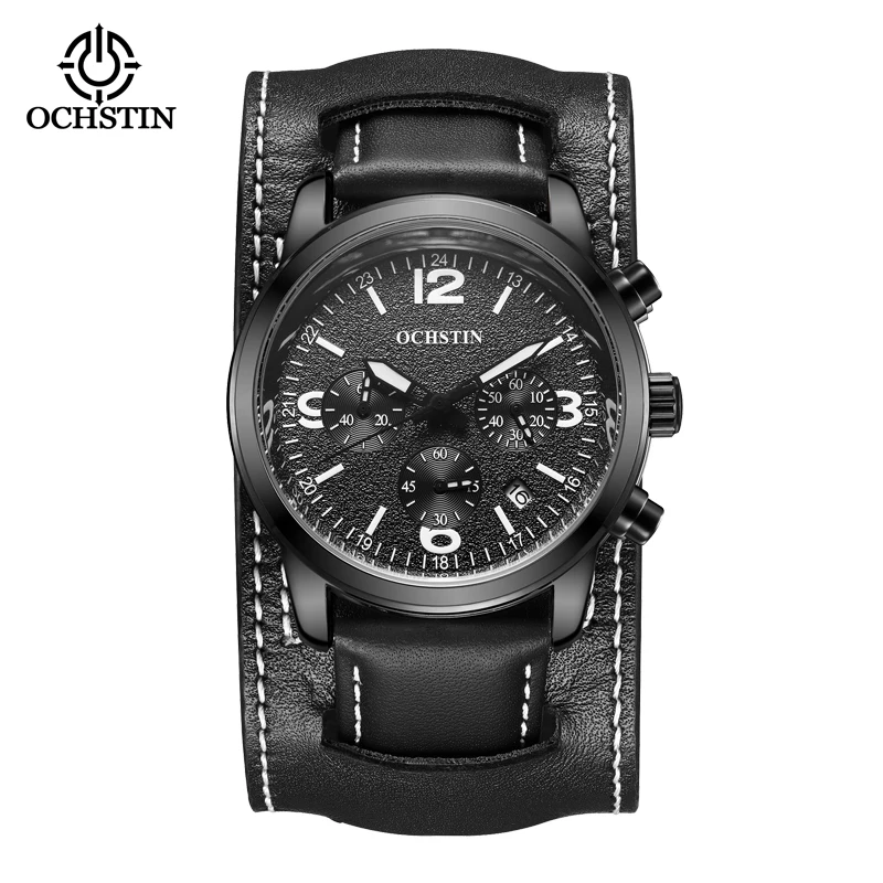 OCHSTIN New 2023 Casual, Simple, and Fashionable Fully Automatic Glow Multi function Quartz Movement Glow Men's Quartz Watch
