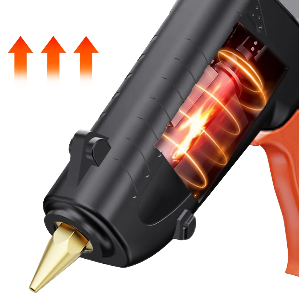 Hot Melt Glue Gun 110V/220V Switch 11mm Glue Stick Industrial Adhesive Electric Heat Temperature Repair Tool