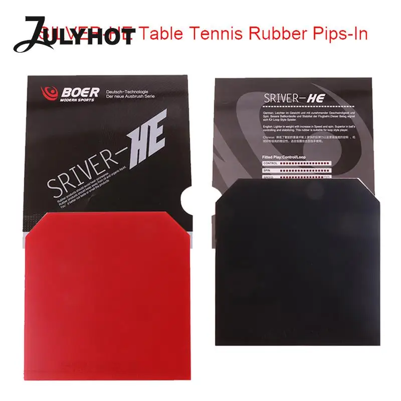 

BOER SILVER-HE Table Tennis Rubber Pips-In Original BOER Ping Pong Rubber Cover With Sponge Racket 2.1mm Training Accessory